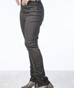 Smooth 5 Pocket 30" Solid Denim Pants, Black, original image number 2
